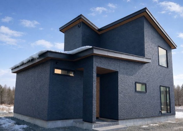 釧路市　ナチュラルな木目と吹抜けの家