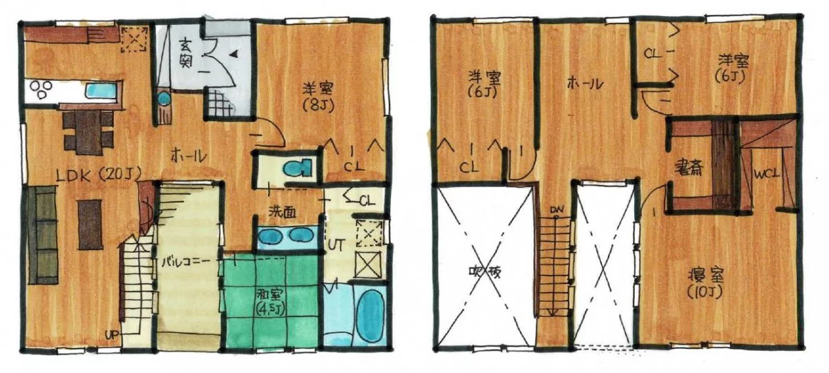 45.125坪プラン ２世帯でもほどよい距離感プラン