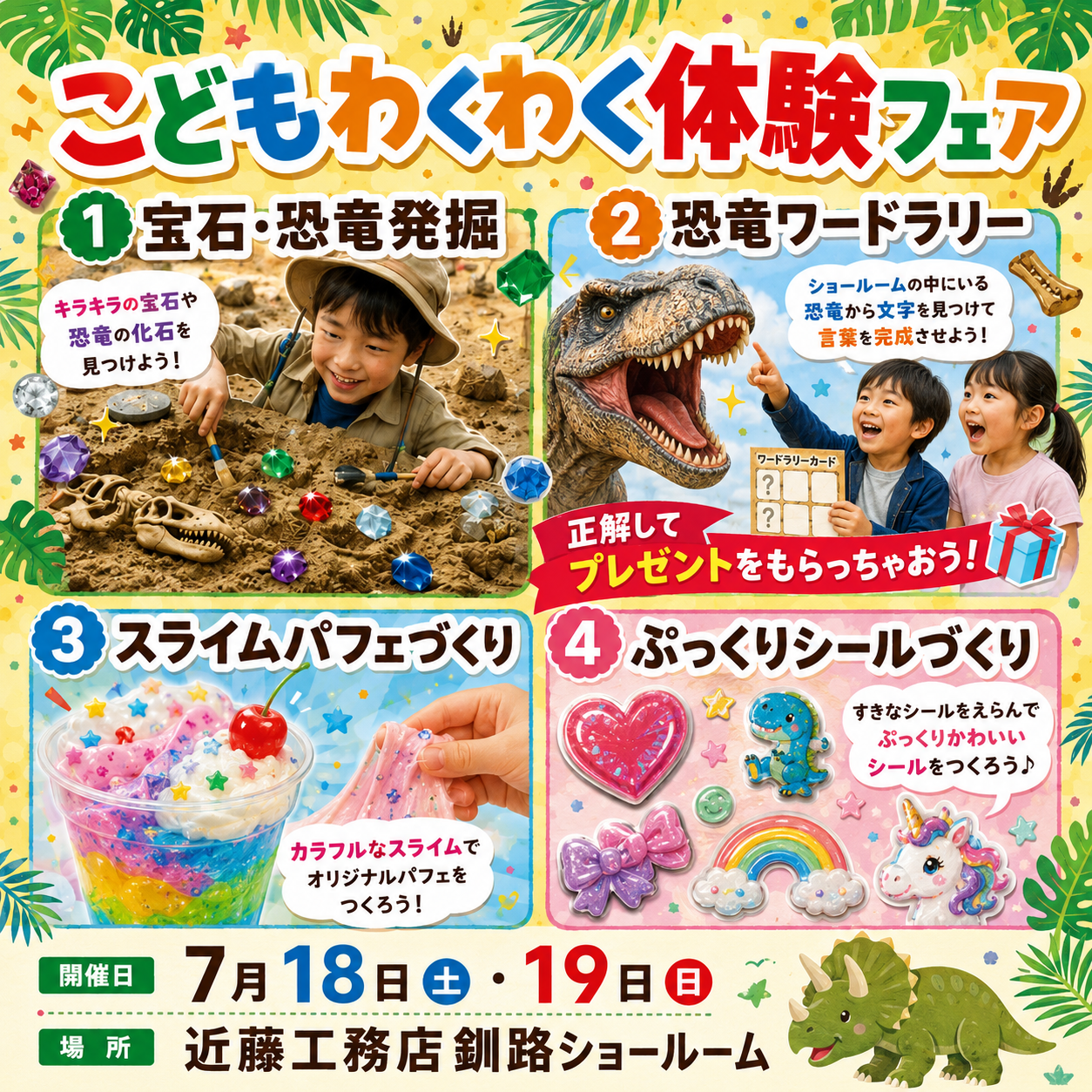 【釧路店】こどもわくわく体験フェア